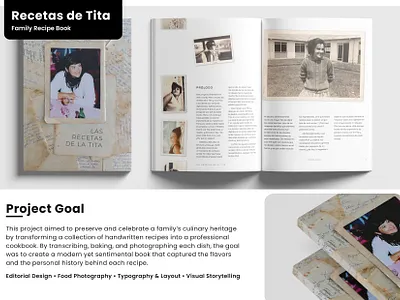 Recetas de Tita art direction design editorial design food photography indesign layout design lightroom recipe book