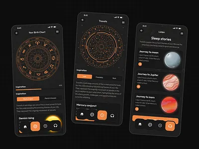 Astrology mobile app app app design astrology astrology app astrology app design chani design horoscope mobile mobile app ui ui design user interface design