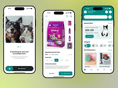 Pet shop-Mobile App animal app cat dog ecommerce app food ios mobile app online shop online shopping pet ecoomerce pet food pet food shopping pet product petcare petcare app pets petshop petstore product
