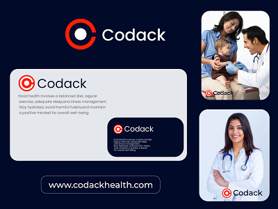 Codack Health, C logo and branding 3d abstract logo brand identity branding c logo codack custom logo design graphic design health icon logo logo design medical modern logo ui unique logo visual mark