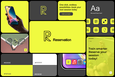 Branding logo Reservation application branding logo ui