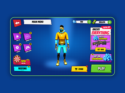 The Super Hero Kid | Ui Game Design game ui ui ui design