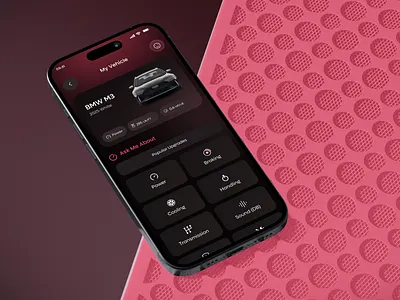 Mia: AI Car Modding Assistant Mobile App Design ai ai app design ai car app design assistant booking car modding design ios mobile mobile app product design ui uiux uiux design