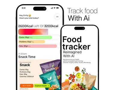 Ai food tracker app design ai food ai food app ai food tracker ai food tracker app app animation app design app designer app developer calorie app fitness app food app food journal food tracker food tracker app journal app modern app modern app design nutrition app ui animation