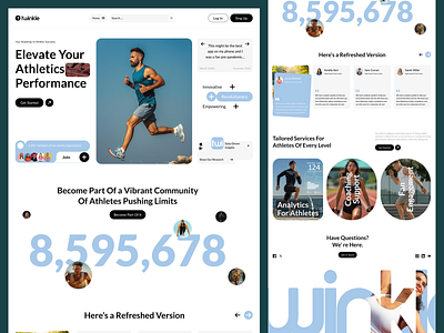 Athletics Platform Startup 3d animation branding design figma graphic design illustration logo nathletics platform startup ui ux