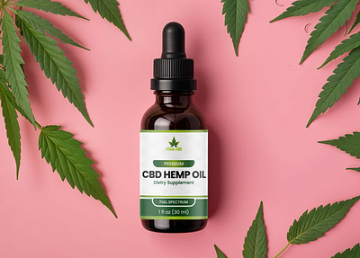 CBD Oil Label Design cbd oil label design