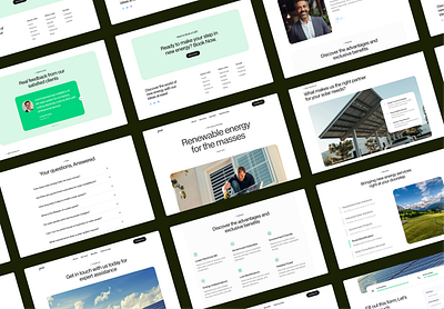 Renewable Energy company website branding design illustration logo typography ui ux web design