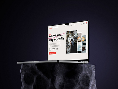 Website "Coffe" Shop coffe coffeshop coffeweb design simple design ui ux website website cafe