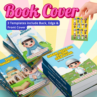 Book Cover iSLAMIC #13 graphic design kids book