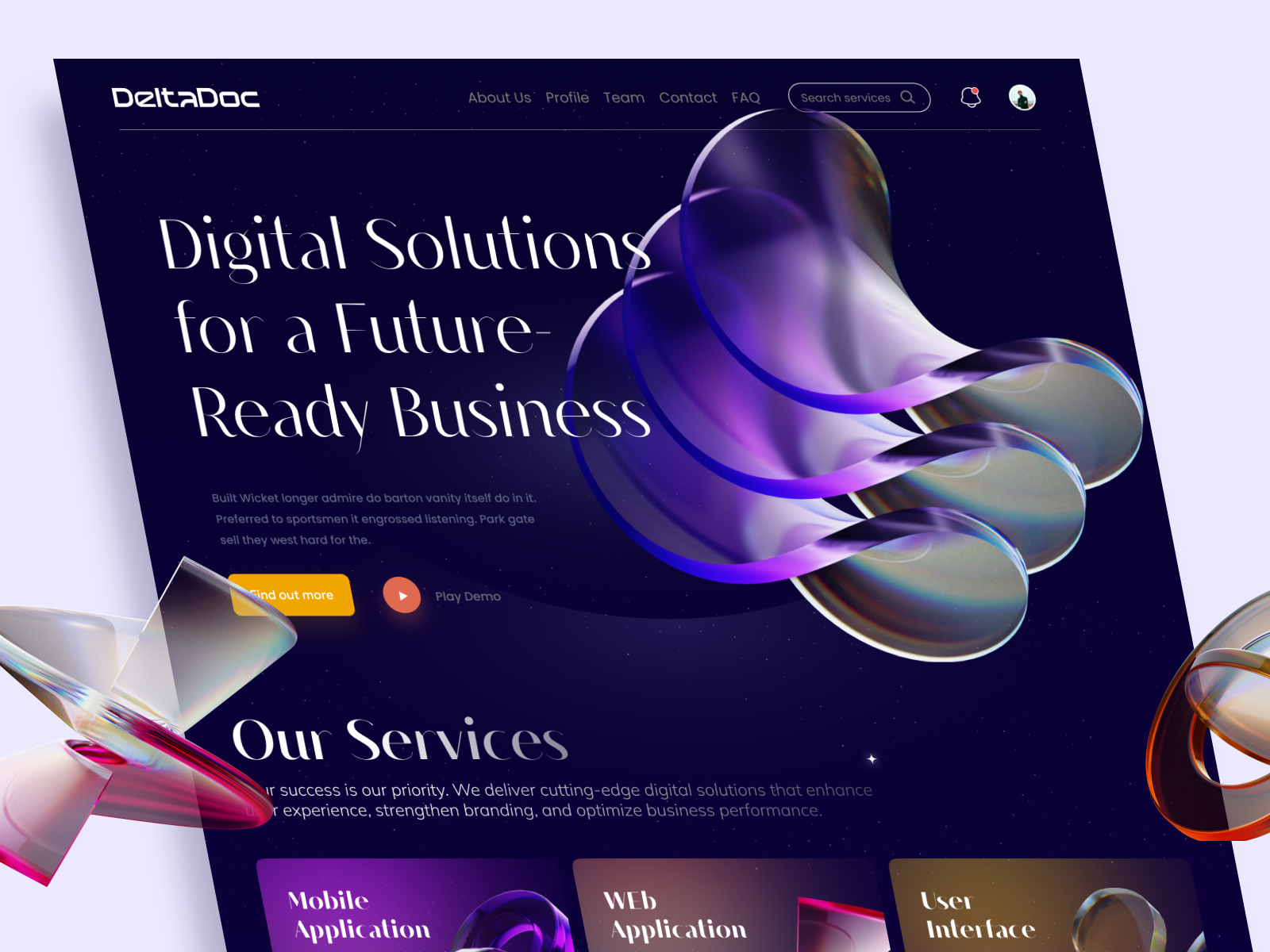 Digital Agency Landing Page Design digital agency landing page figma landing page product design ui web website