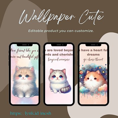 Wallaper Cute |Cat With blending Watercolour art branding cat design illustration logo wallart walldecor walldesign wallpaper watercolour