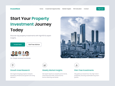 Property investment website design design investment investment website property property invest property investment website property management website property website real estate agency real estate landing page residence ui website