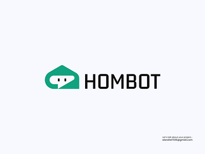 Hombot Logo Design - Ai Chat Logo Design ai artificial intelligence bot brand identity branding chatgpt home icon logo machine learning mark modern open ai startup logo symbol tech logo technology