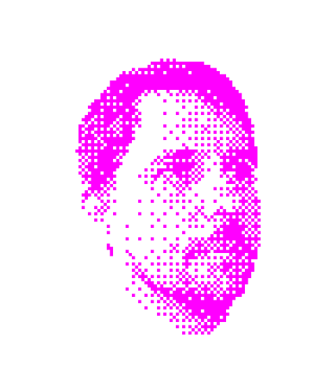 indexed head of man 1 bitmap graphic design illustration indexed pixel spin