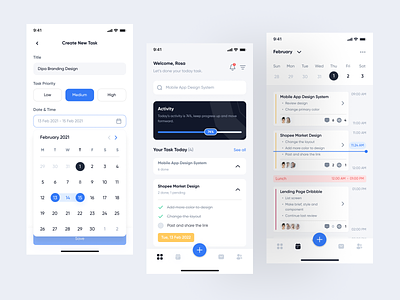 Project Management - Mobile Design agile animation app asana branding design design system dipa inhouse graphic design ios jira motion graphics project management project manager scrum timeline tracking trello ui ux