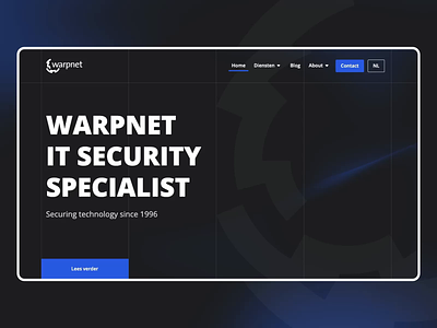 Warpnet - Securing technology branding design development security technology ui ux website
