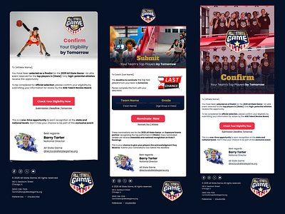 All State Game Email Template Development design email email newsletter email template email template design graphic design html email illustration newsletter ui