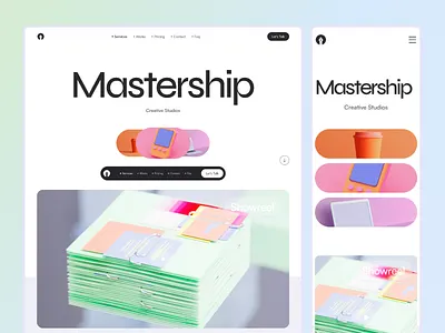 DesignOrbit - Portfolio & Agency Website Template branding design illustration landing page minimal portfolio responsivedesign typography ui ux web