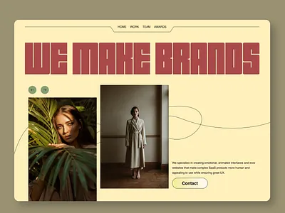Website for Branding Agency ✦ VintHouse agency website design brand aagency brand marketing branding branding website design for brand agency design for marketing hero section hero section design landing page design modern branding website modern website vintage website website design