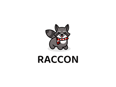 Racoon Logo brand branding design graphic design illustration logo motion graphics ui ux vector
