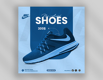 Social media poster design for shoes advertising graphic designer poster poster design product design shoes shoes design social media post