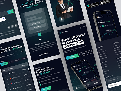 Stockman - Stock Investment Responsive Landing Page by Alvin Elian for ...