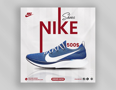 Social media poster design for shoes advertising creative design graphic designer poster poster design product design shoes shoes design social media post