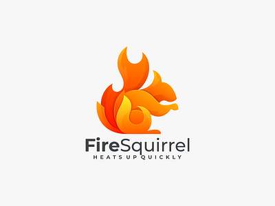 Fire Squirrel app branding design fire squirrel logo graphic design icon illustration logo squirrel coloring squirrel logo ui ux vector