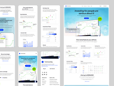 Responsive Landing Page crypto invest investig ios view landing page mobile mobile view ogux responsive website