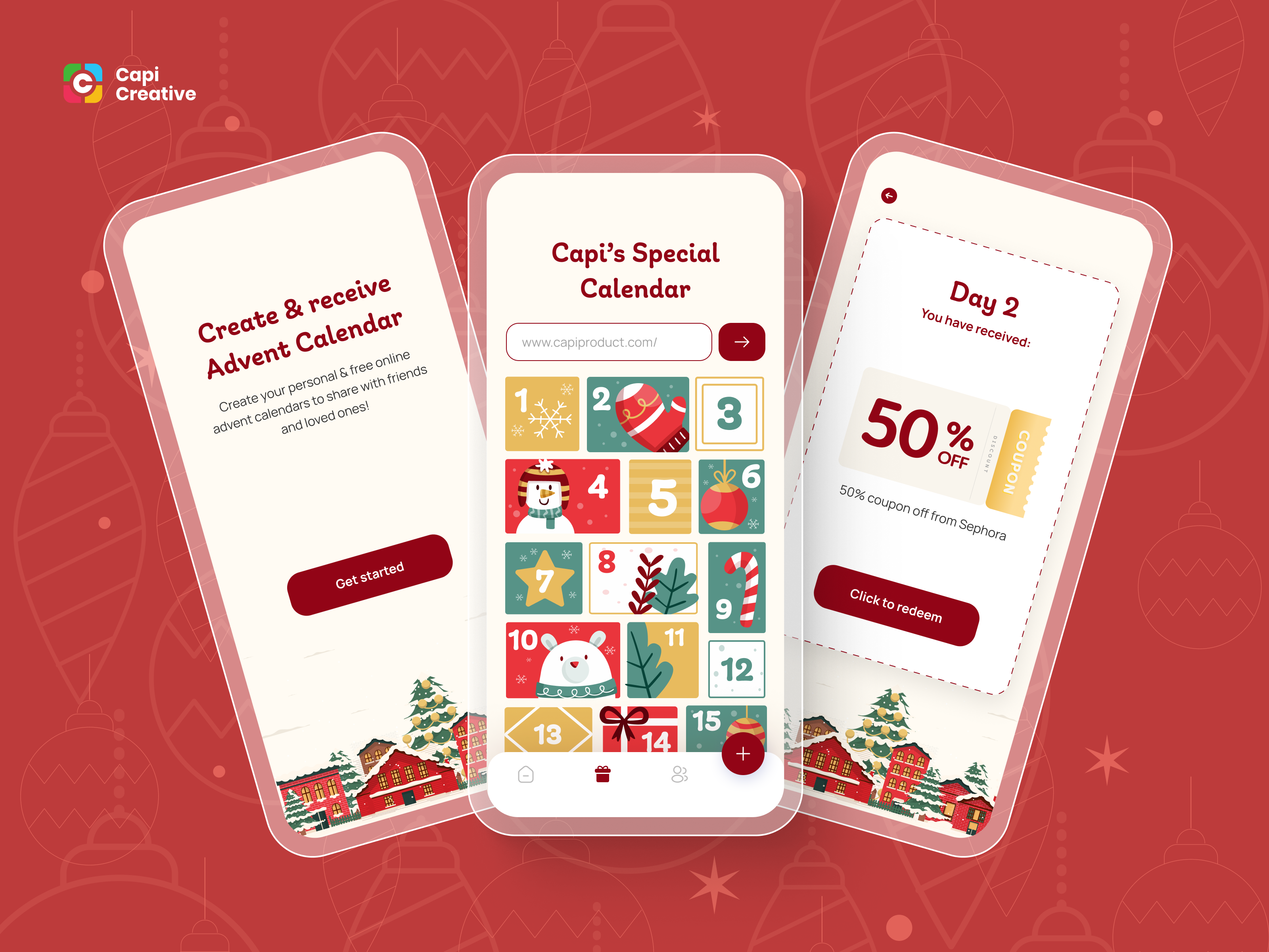 Advent Calendar - Mobile App UI Concept by Capi Product on Dribbble