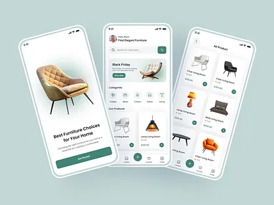 Furniture Mobile App Design app app design decoration e commerce furniture furniture app furniture mobile app furnitures interior design mobile app mobile app design online shop online store shop shoping sofa store ui ui design ui ux design