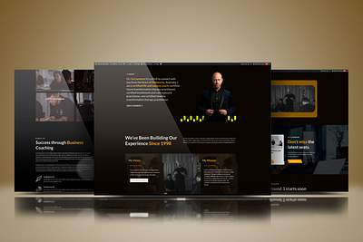 Business Coaching WordPress Website – Dark & Elegant UI/UX businesscoach coachingwebsite consulting webdesign wordpress