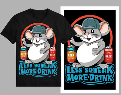 Less squeak more drink T-shirt design animalillustration cartoondesign cartoonmouse cutemouseteeshirt cutemousewomenteeshirt grumpyshirtmen micet shirt mouseapparel mouseart mouseillustration mouset shirt mouseteeshirt shirt t shirtdesign tee trendyt shirt tshirt typographydesign vintagemouseteeshirt womenshirtanimal