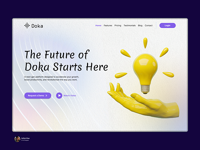 Startup Landing Page Design 2025 branding design design inspiration figma graphic design hero section home page illustration landing page landing page design landingpagedesign latest design mobile screen startup trending trending design typography ui ux