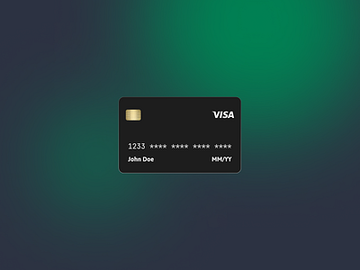 Daily UI Challenge #7 bank card design figma gradient redesign ui uidesign ux webdesign