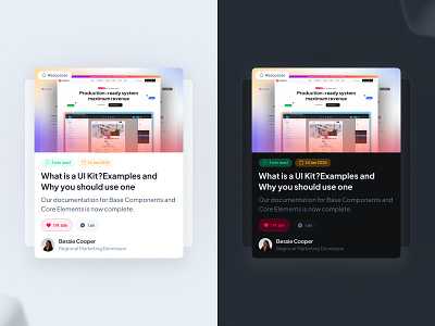 UnifiedUI - Card Component card card component cards components dark dark mode design design system figma ui ui component ui kit uiux unified ui unifiedui user interface ux