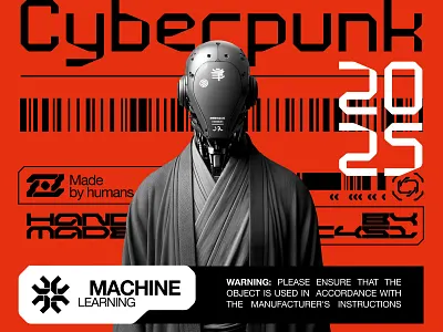 Cyberpunk design cyberpunk design graphic design illustration landig page landing minimalism ui каберпанк