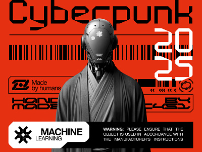 Cyberpunk design cyberpunk design graphic design illustration landig page landing minimalism ui каберпанк