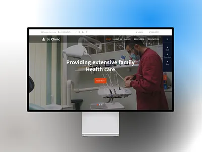 Health care landing page website design 3d animation branding graphic design logo motion graphics ui