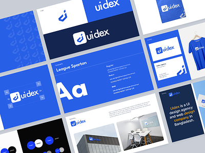 Uidex Branding & Guideline app brand brand identity branding branding guidelines design graphic design guidelines landing page. logo typography ui uidex ux web web design website