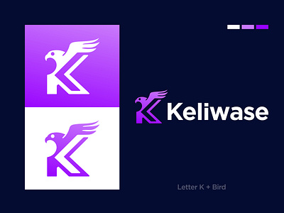 Letter K logo design, Branding, Bird Logo abstract logo animal logo bird logo brand identity branding design illustration letter k logo logo design logo designer logofolio logotype modern logo visual identity