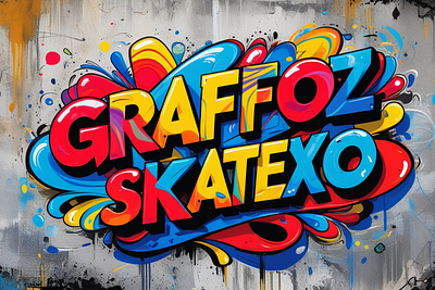 Graffoz Skatexo - Graffiti & Paint Font design font graphic design motion graphics