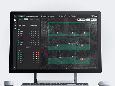 Rescue Drones Administration Dashboard Concept 10clouds admin ai application artificial intelligence dashboard design desktop drone map product rescue swarm swarm intelligence system ui ux