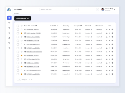 Document management system - dashboard dashboard document interface legal uidesign userinterface