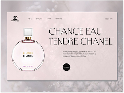 Concept for a perfume website design graphic design perfume ui ux