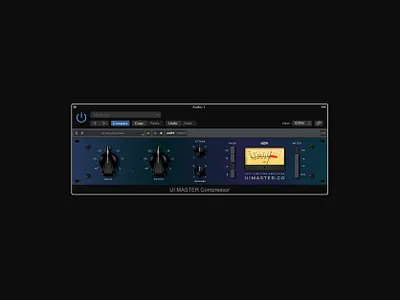 UADx 1176 FET Compressor (ReDesign) Audio Plugin Interface audio plugin figma logic pro x music software ui design vst