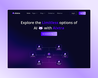 AI BOT Web UI Design intelligent website solutions