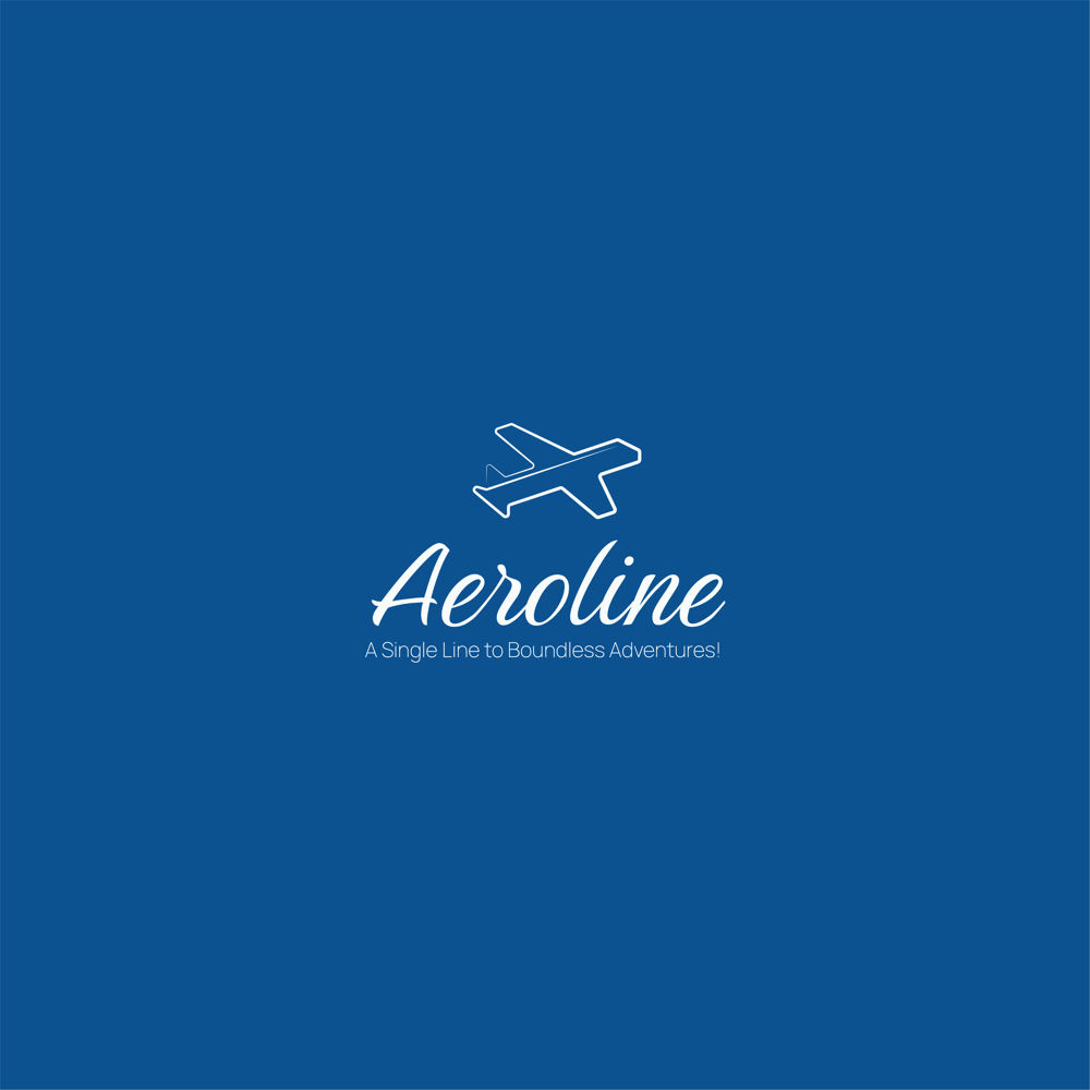 Airline Company Single Line Airplane Logo airplane logo branding design graphic design logo minimal logo one line logo