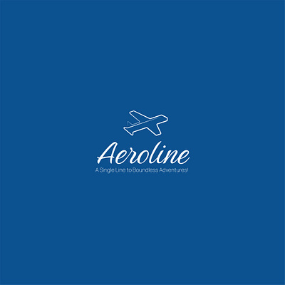 Airline Company Single Line Airplane Logo airplane logo branding design graphic design logo minimal logo one line logo