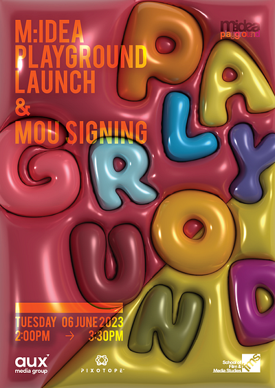 M:IDEA Playground Launch & MOU Signing 🎨🚀 3d design graphic design poster visual communication